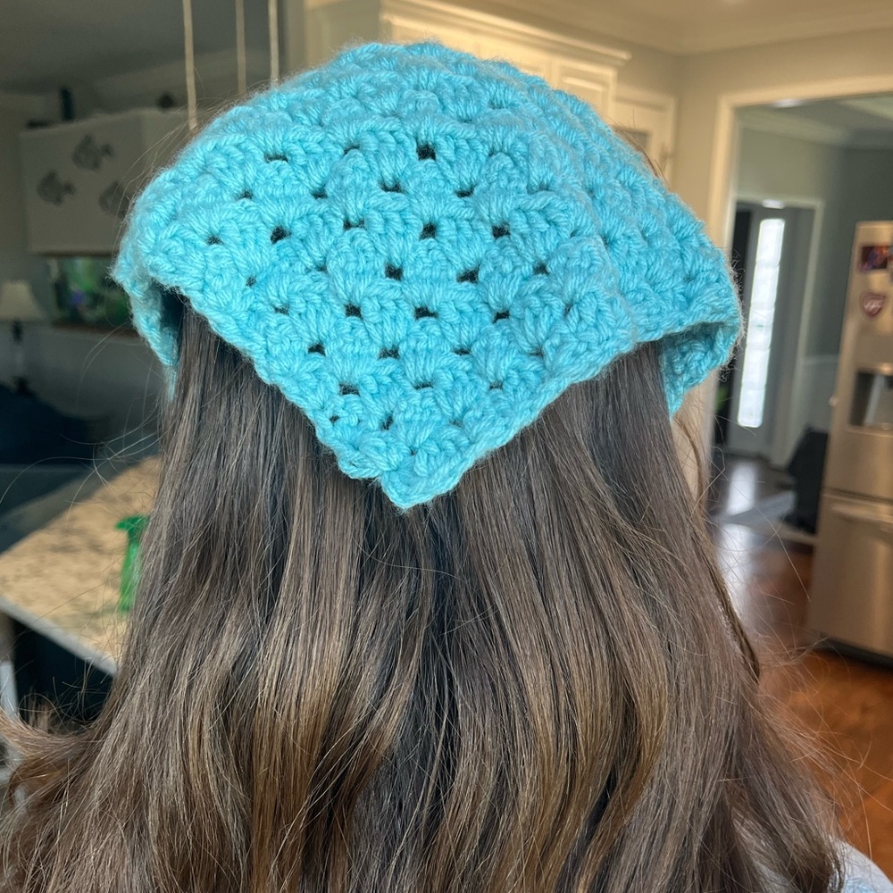 Boho Crocheted Bandana
